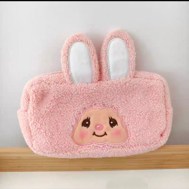 Pencil Case Large - Kotak Pensil Siswa Monchhichi Baru, Kantong