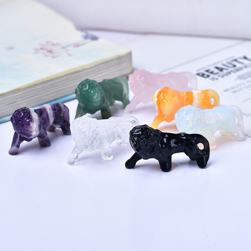 Lion Stationery & Office Supply(Kunshan)Co.Ltd - Singa Obsidian kristal alami. Cocok untuk
