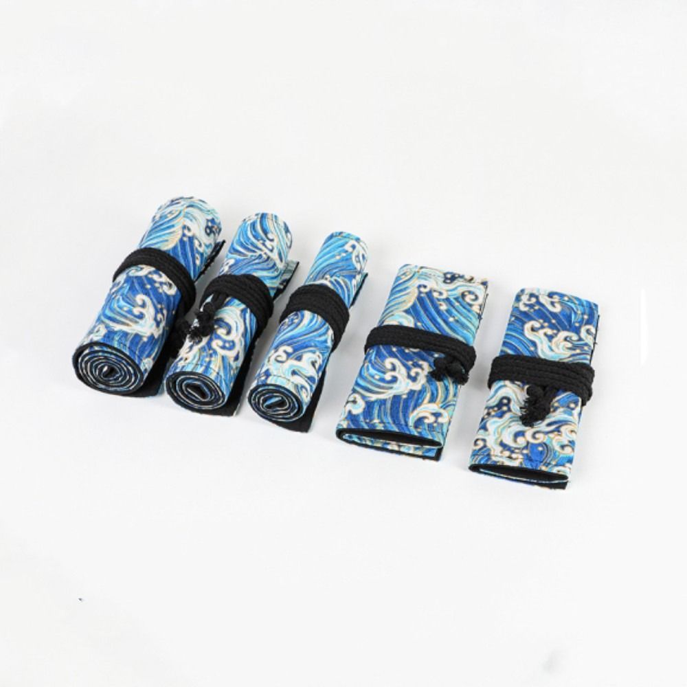 Pen Pouch Roll - 12/24/36/48/72 Lubang Kanvas Roll Up Pensil