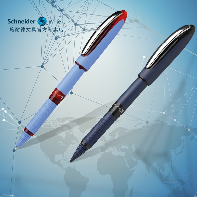 Gel Ink Pen Set - Schneider One Pena Rollerball bisnis, 0.3/0.5/0.6/1.0mm