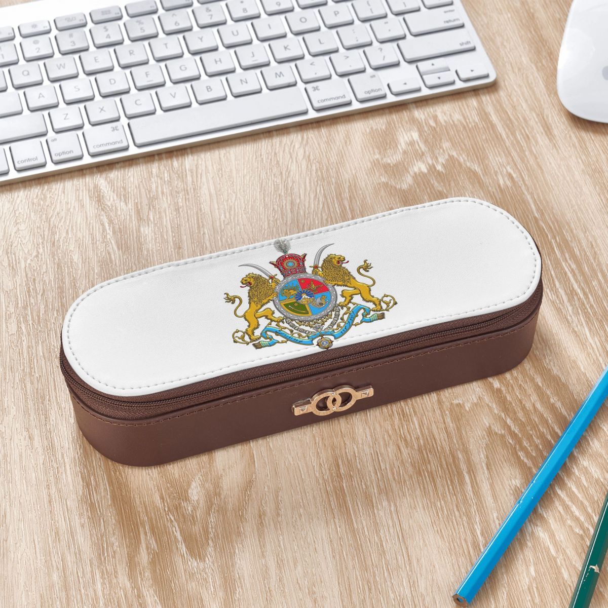 Lion Stationery & Office Supply(Kunshan)Co.Ltd - Tempat Pensil Kulit Lambang Bendera Iran