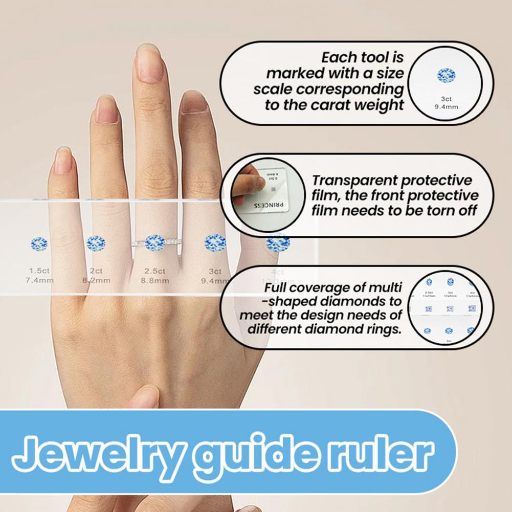 Ruler Set Transparent - Penggaris Tahan Lama Set Penggaris Ukur