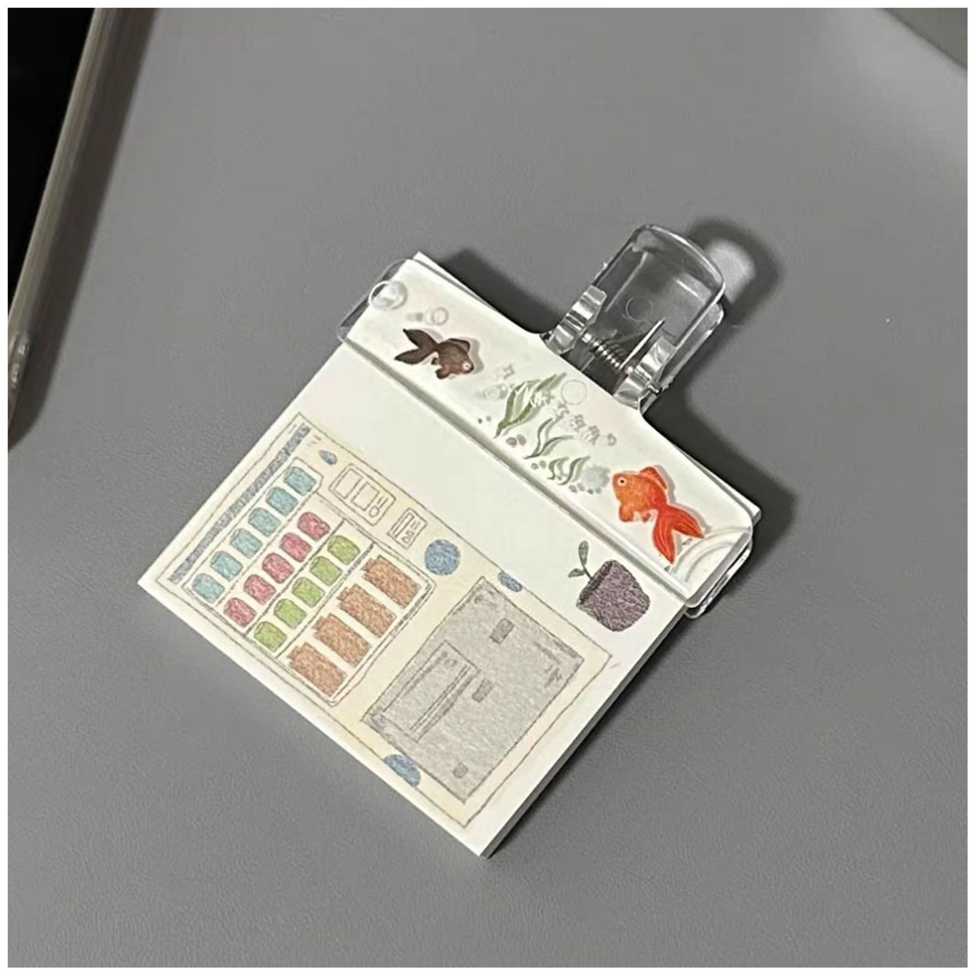 Binder Clip Assorted - Klip Pengikat Akrilik Transparan 1 Buah