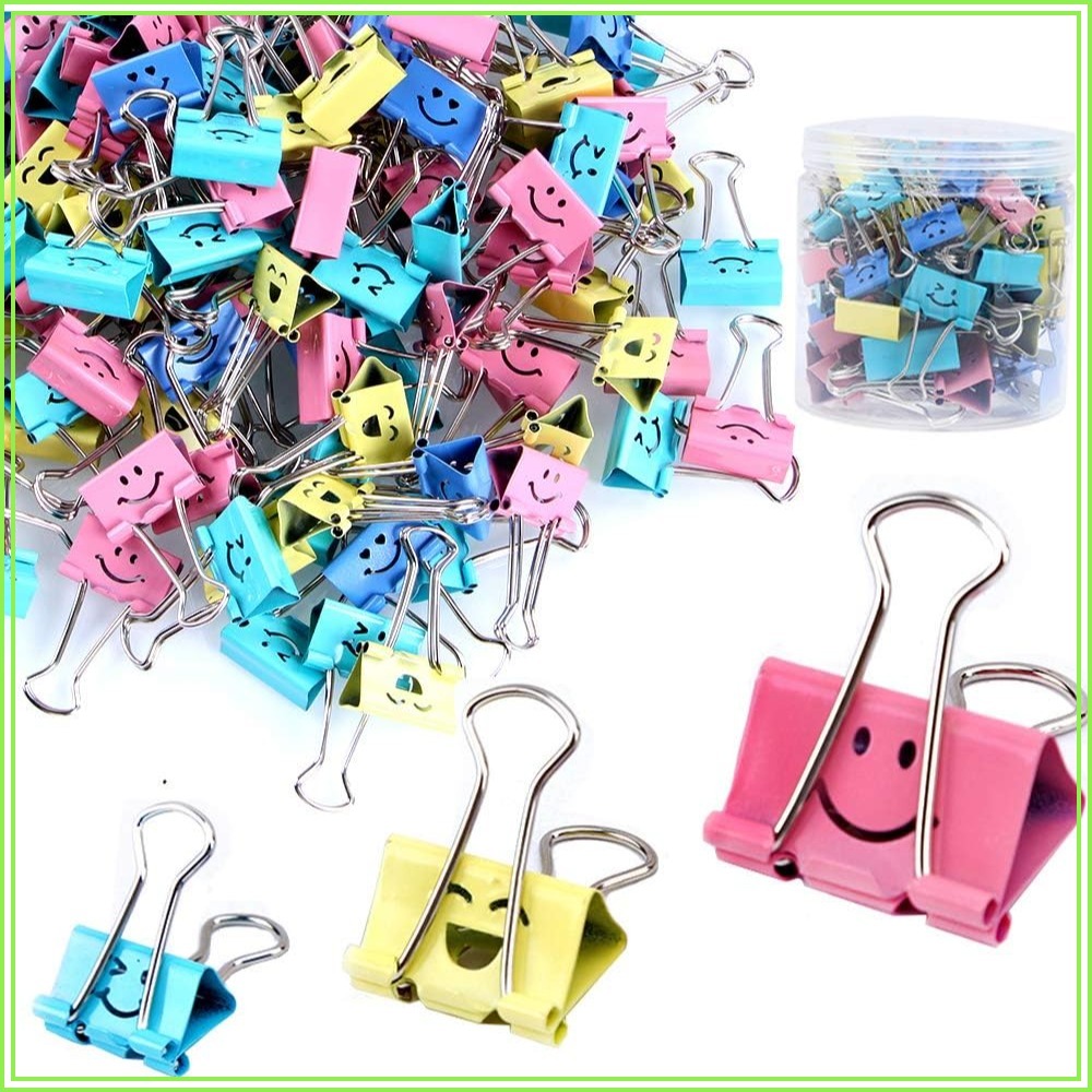 Binder Clip Assorted - 80 Buah Klip Binder Beraneka Ragam,