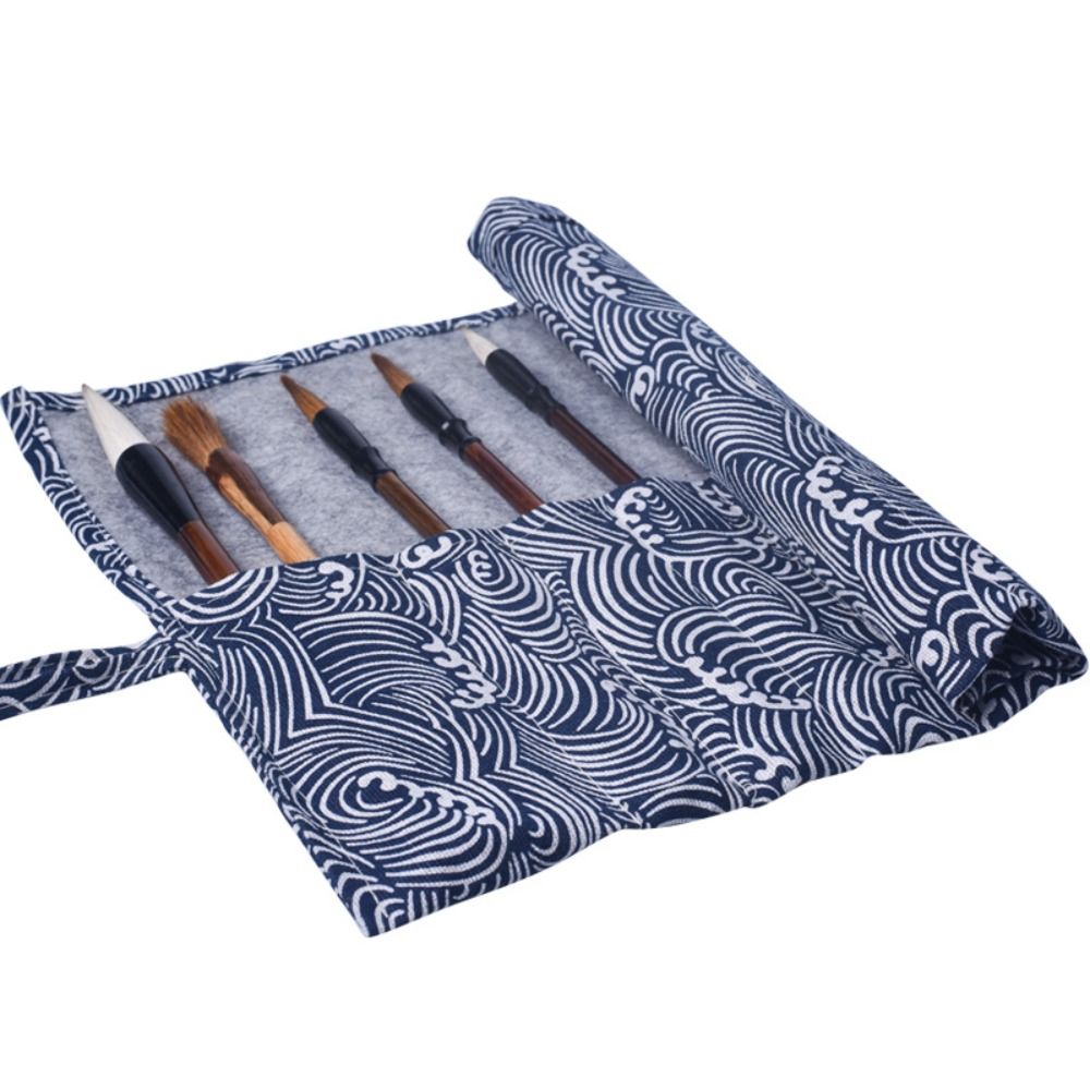 Pen Pouch Roll - Tas Penyimpanan Pena Gulung Gaya Cina,