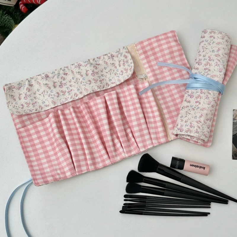 Pen Pouch Roll - Tas Pensil Gulung Bunga Musim Semi