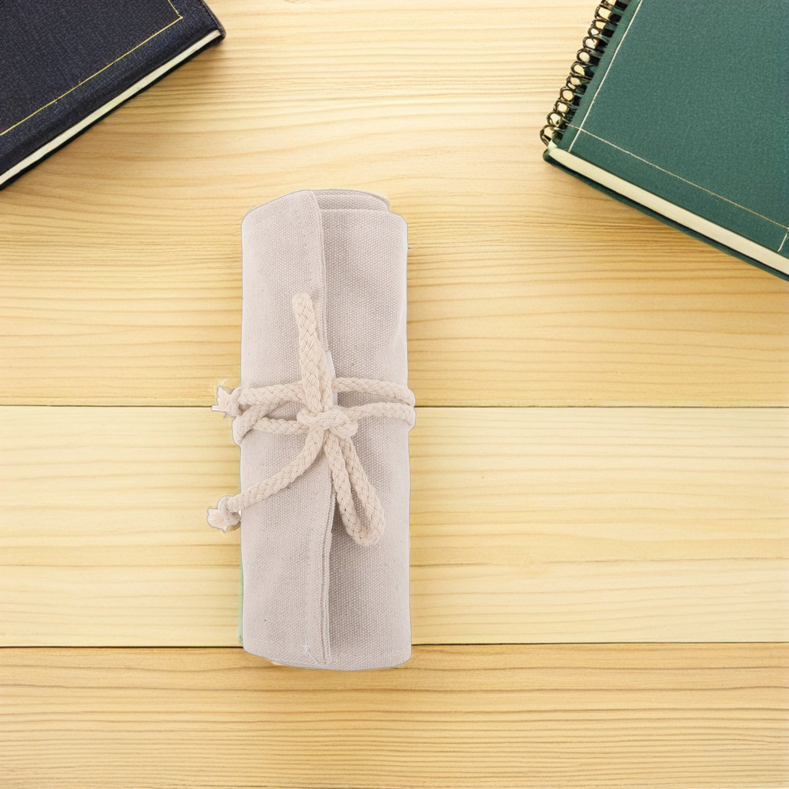 Pencil Case Large - 48 Slot Tempat Pensil Gulung Kanvas,