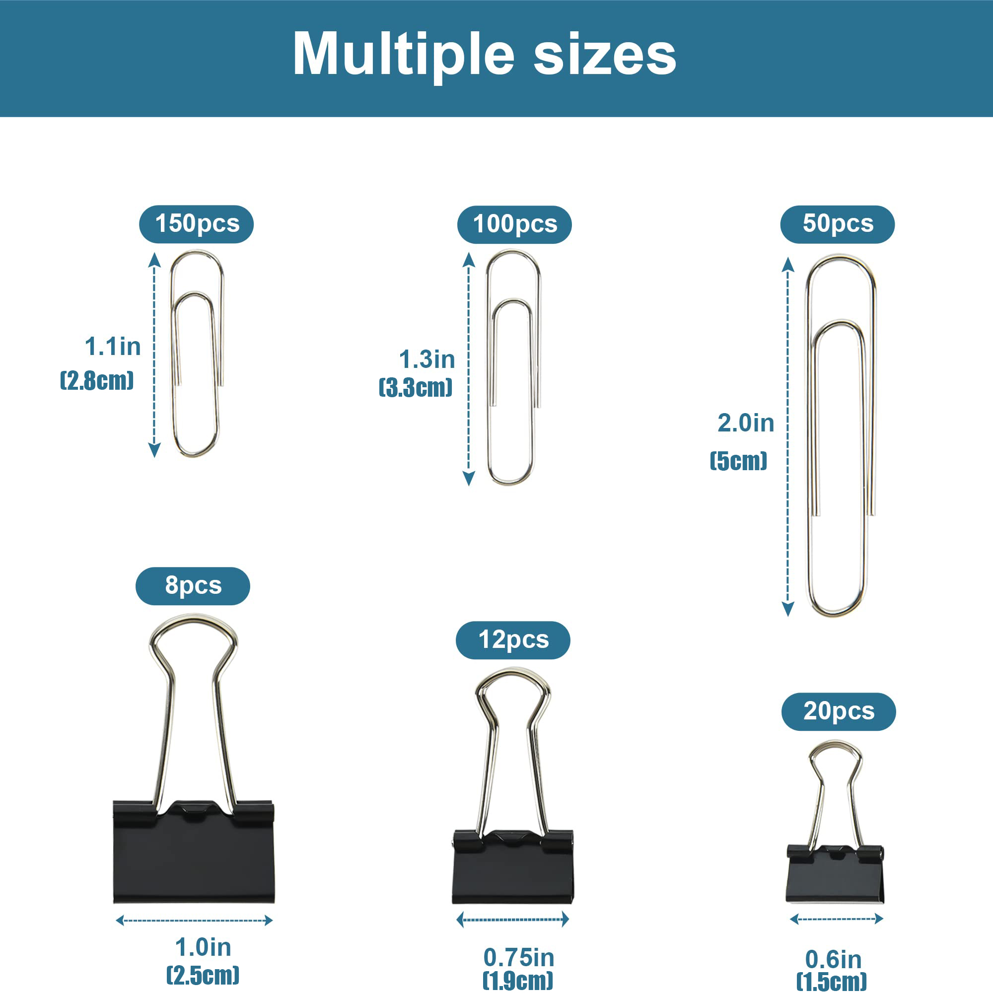 Set Klip Binder & Klip Kertas  - Binder Clip Assorted ulasan dan harga