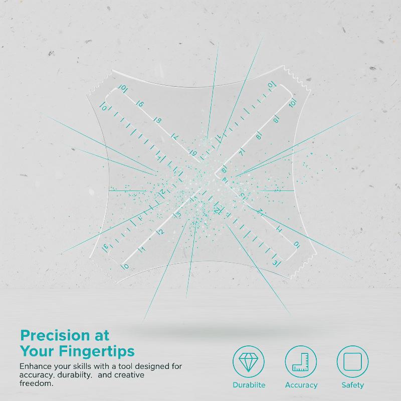 Penggaris Kepadatan Akrilik Tr - Ruler Set Transparent ulasan dan harga