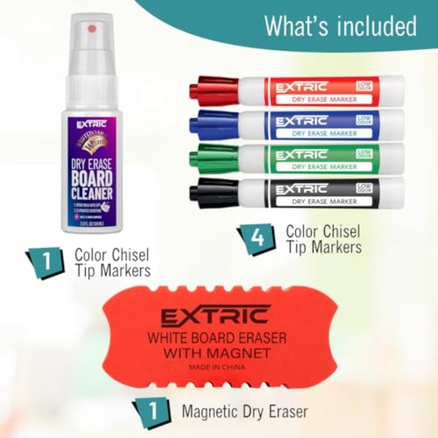 Set Spidol Penghapus Kering, 4 - Whiteboard Marker Set ulasan dan harga