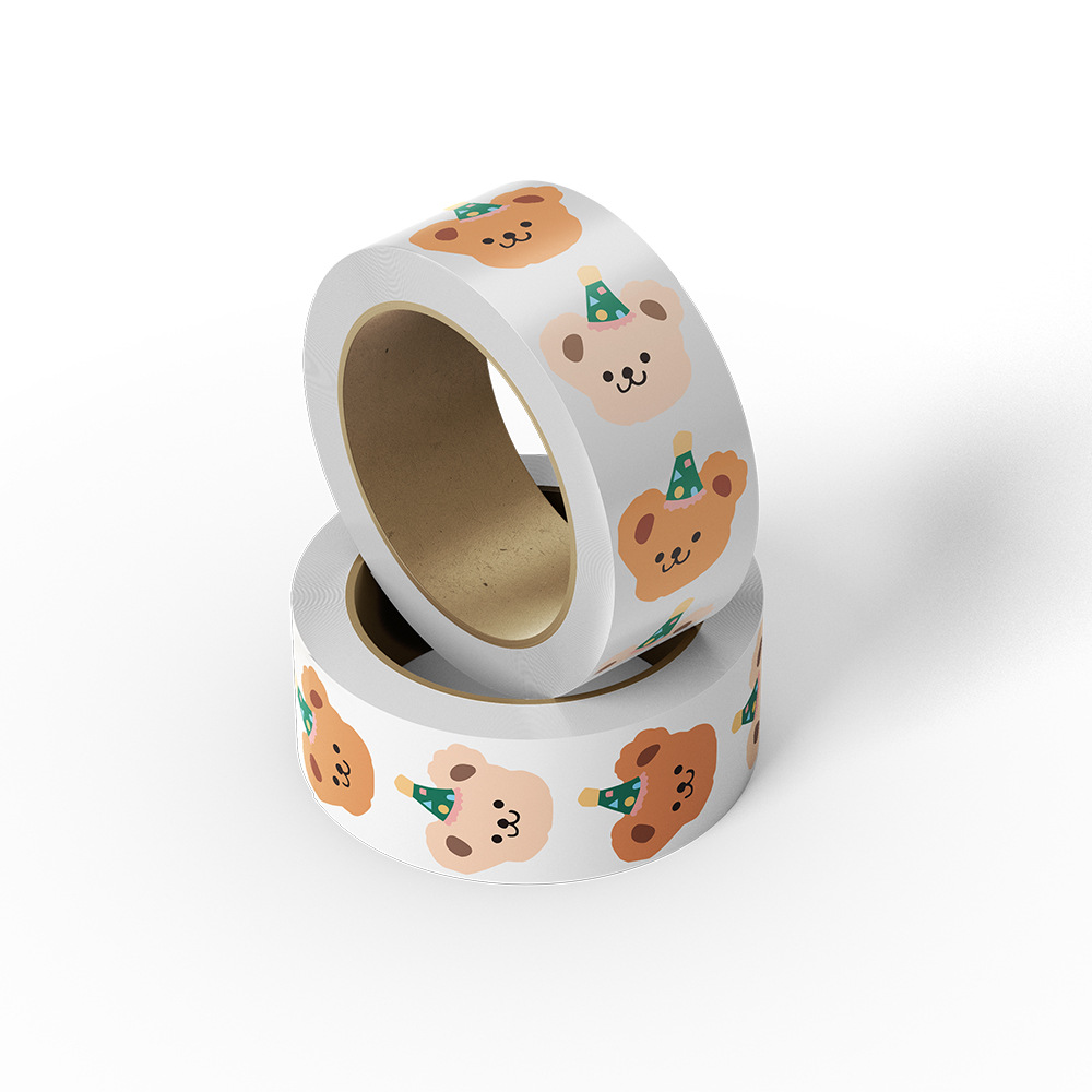 500 Buah Set Stiker Beruang Lu - Label Printer Tape ulasan dan harga