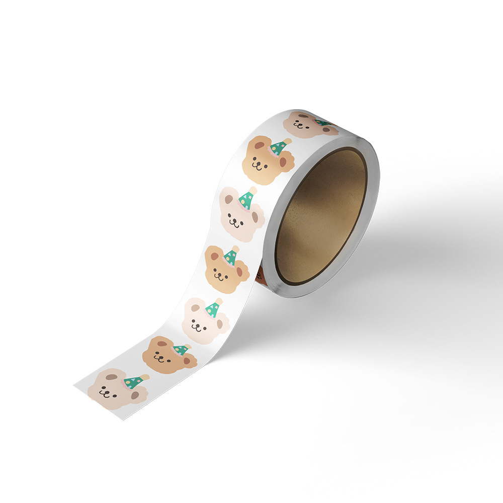 500 Buah Set Stiker Beruang Lu - Label Printer Tape ulasan dan harga