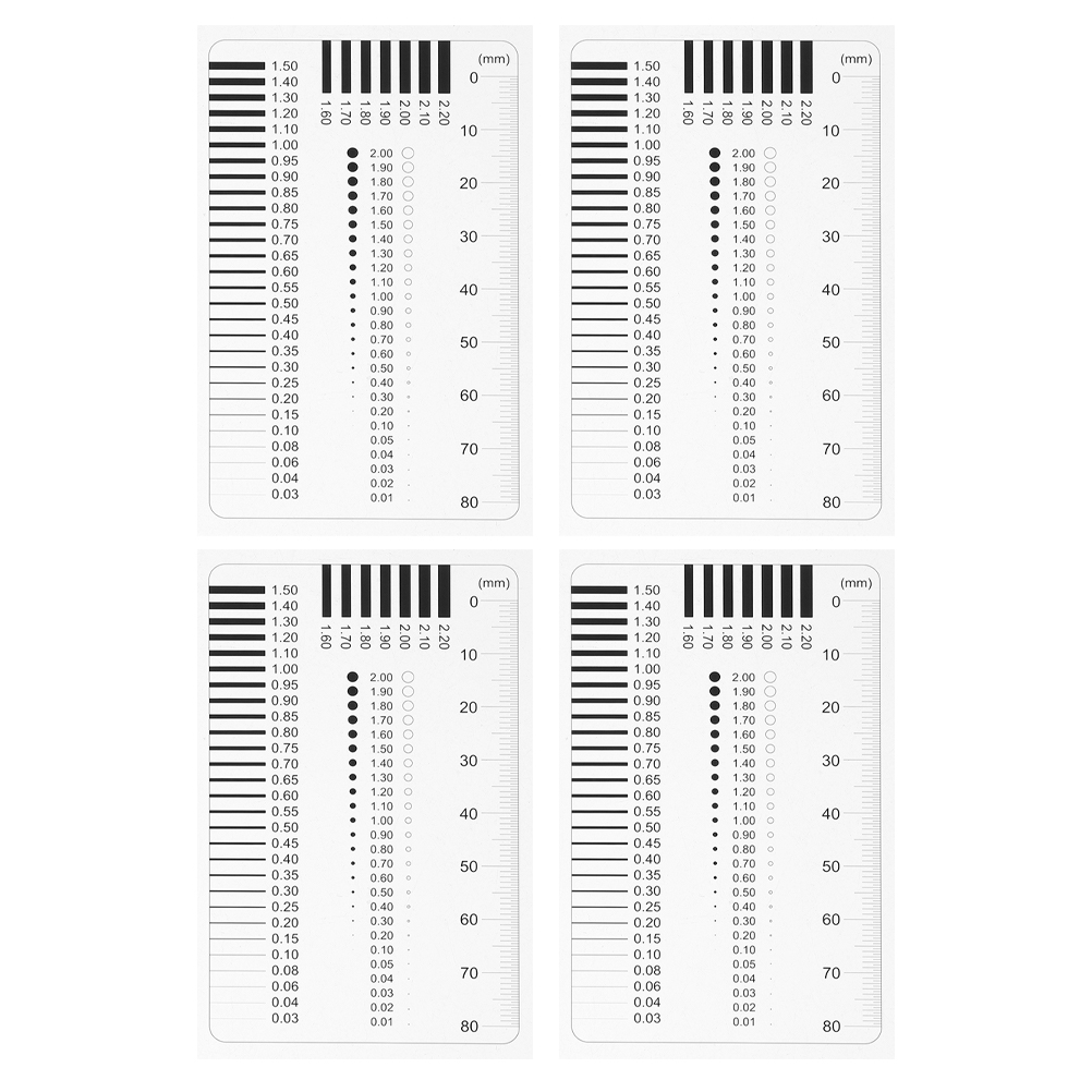 4 Buah Set Penggaris Pengukura - Ruler Set Transparent ulasan dan harga