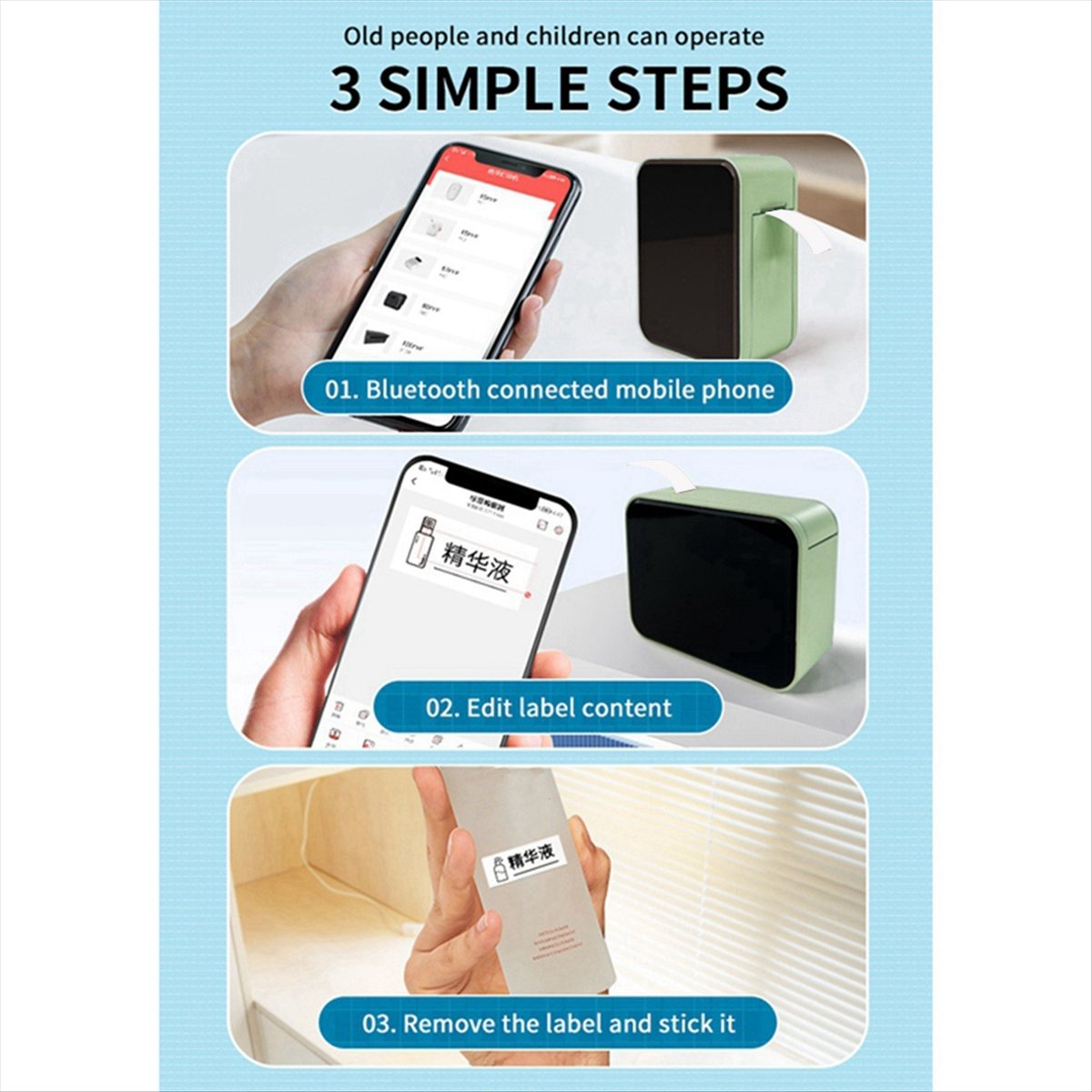Cocok untuk Printer Label Nirk - Label Printer Tape ulasan dan harga