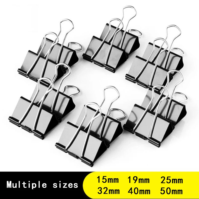 10/20 Buah Klip Kertas Logam 1 - Binder Clip Assorted ulasan dan harga