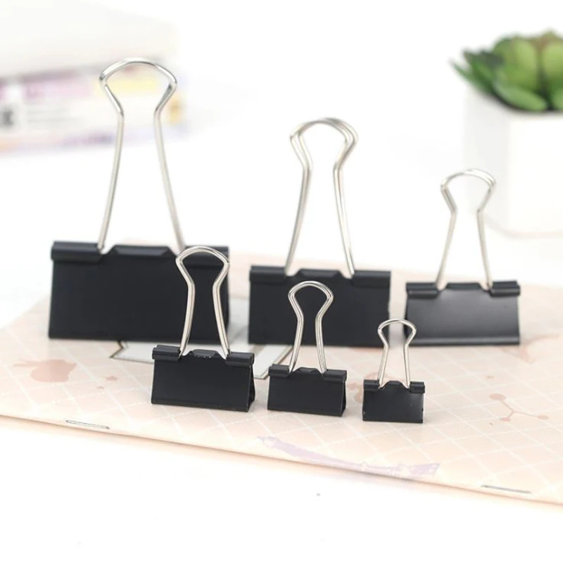 10/20 Buah Klip Kertas Logam 1 - Binder Clip Assorted ulasan dan harga