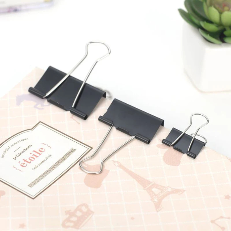 10/20 Buah Klip Kertas Logam 1 - Binder Clip Assorted ulasan dan harga