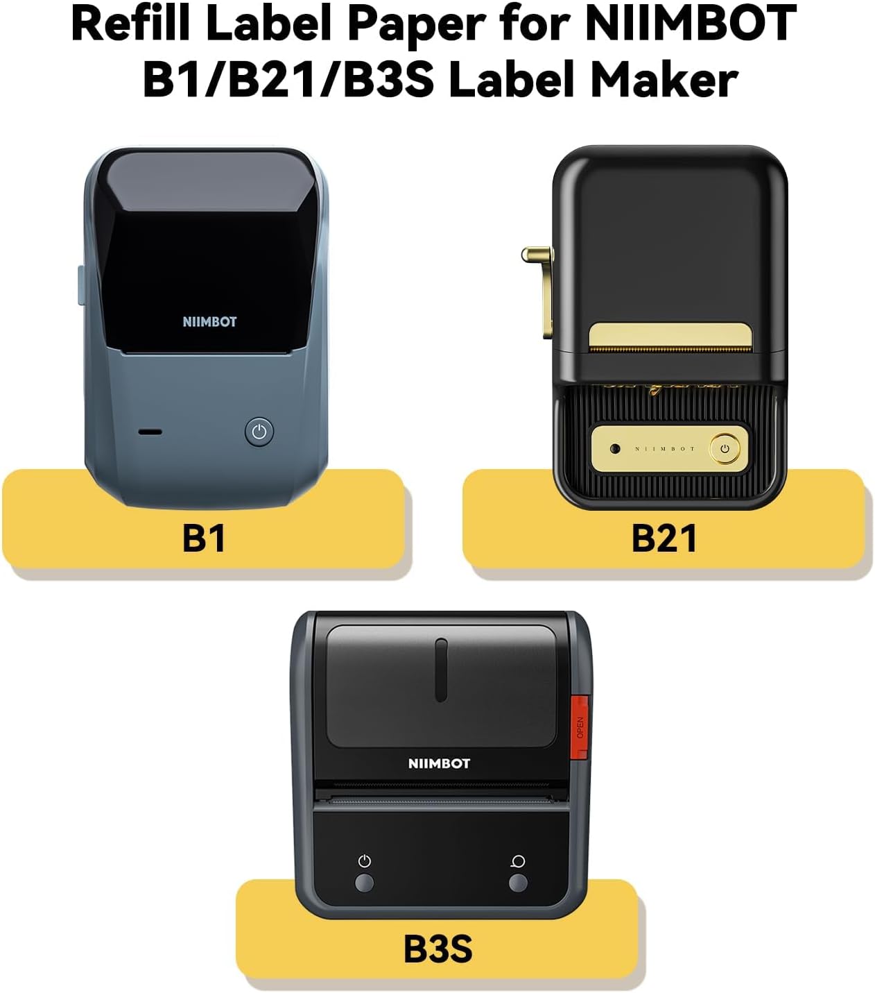 NiiMBOT B21 B1 B3S stiker ceta - Label Printer Tape ulasan dan harga
