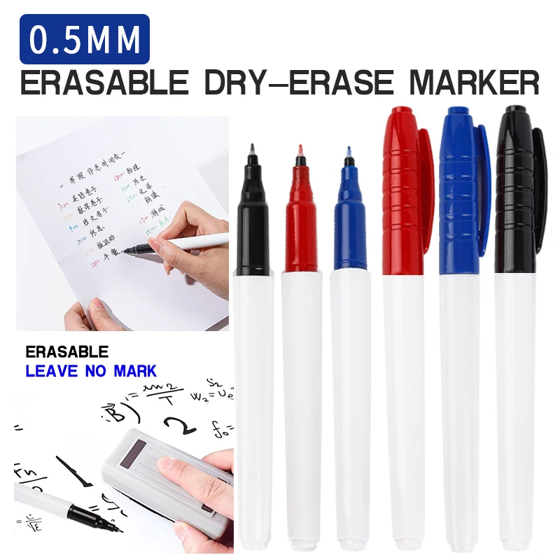6 buah pena papan tulis warna  - Whiteboard Marker Set ulasan dan harga