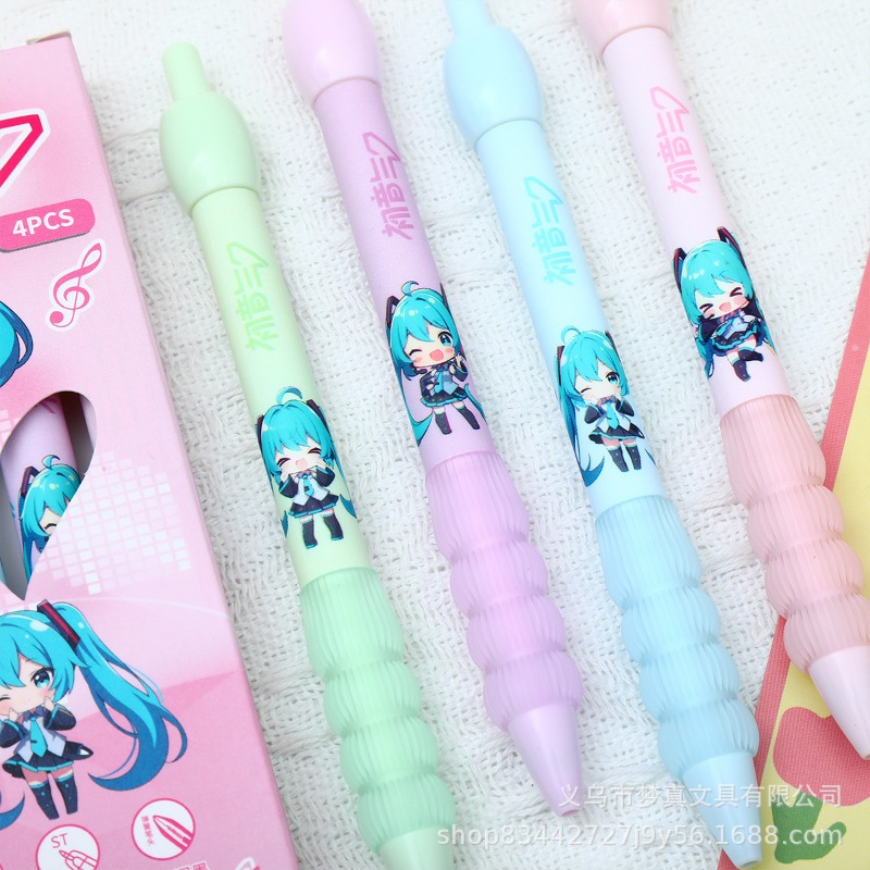 Pulpen Gel Hatsune Miku Kawaii - Gel Ink Pen Set ulasan dan harga