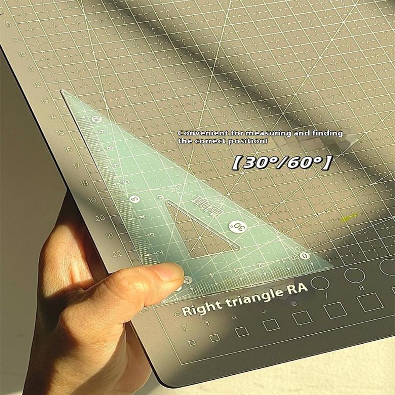 4PCS/Set Penggaris Jelly 15CM  - Ruler Set Transparent ulasan dan harga
