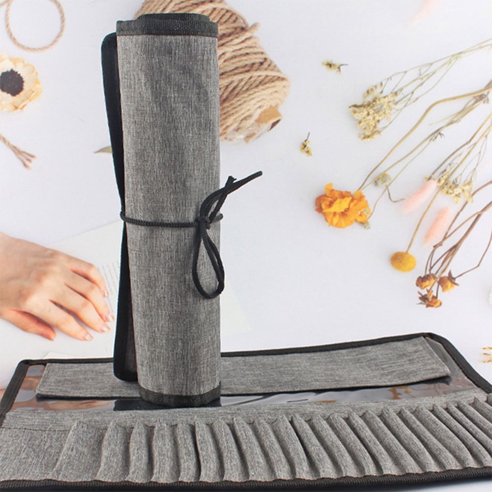 Kantong Penyimpanan Kuas Lukis - Pen Pouch Roll ulasan dan harga