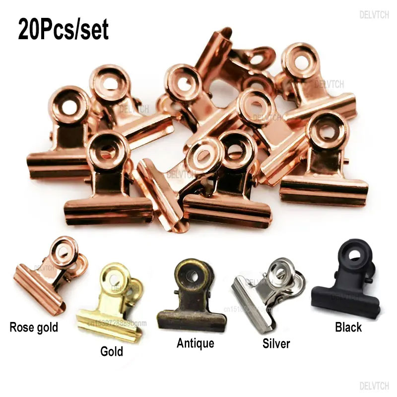 20PCS/Set Klip Logam Bulat 21m - Binder Clip Assorted ulasan dan harga