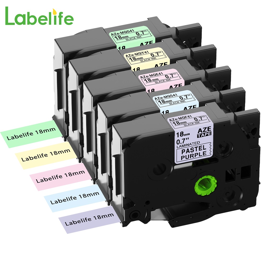 Pita matte 5 warna pucat 9/12/ - Label Printer Tape ulasan dan harga