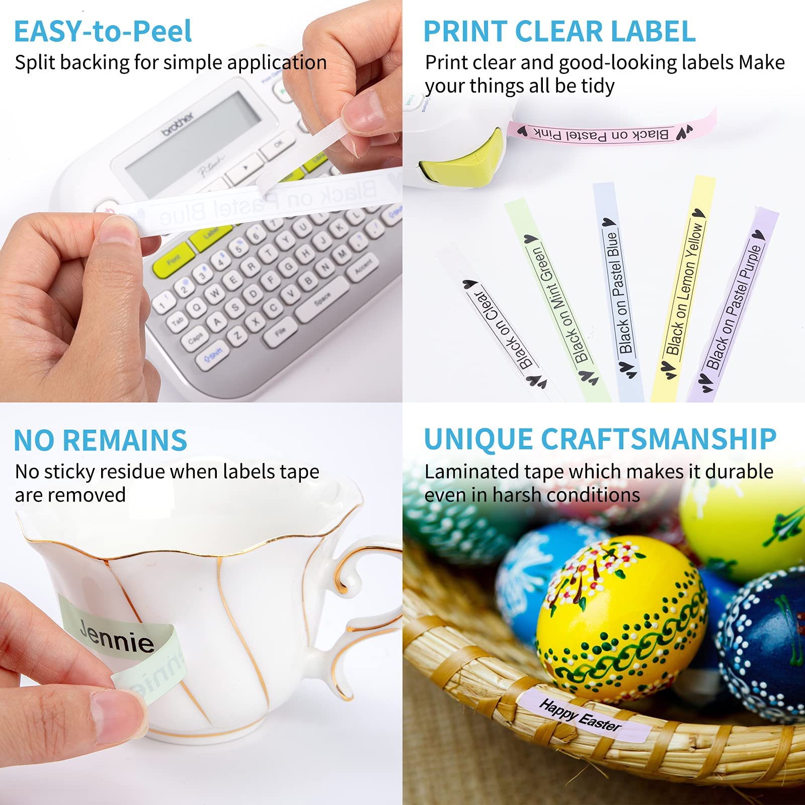 Pita matte 5 warna pucat 9/12/ - Label Printer Tape ulasan dan harga