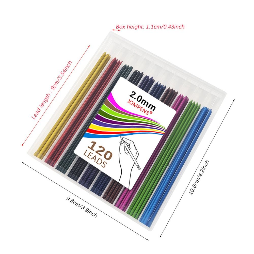 120 Buah Isi Ulang Pensil Tima - Mechanical Pencil Lead ulasan dan harga