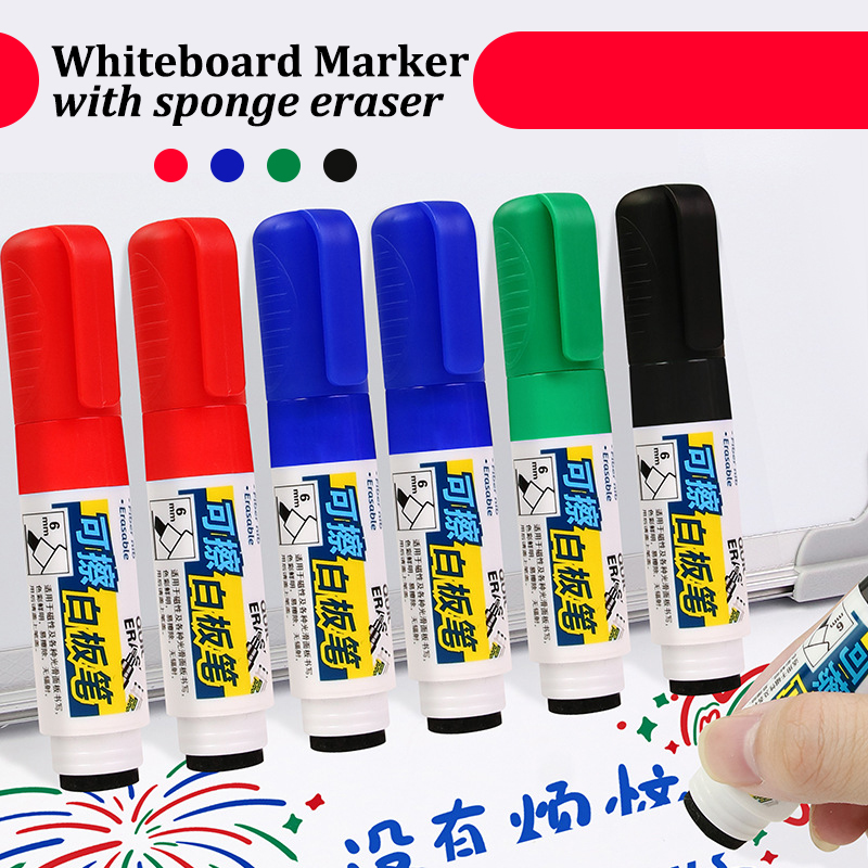 Spidol Penghapus Kering 4 Warn - Whiteboard Marker Set ulasan dan harga