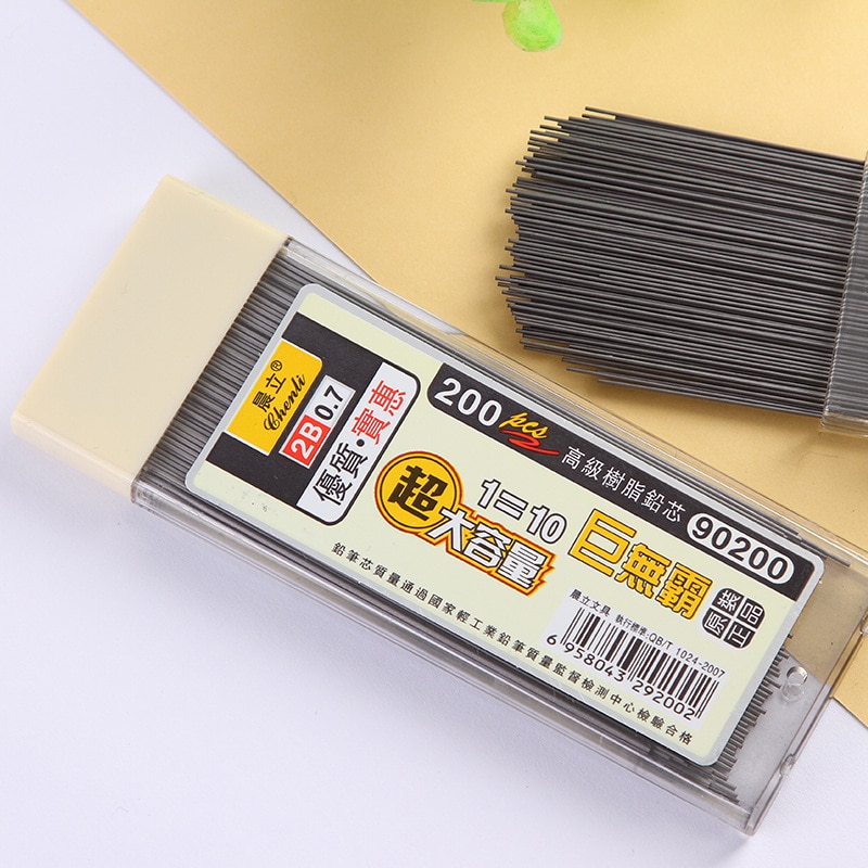 200 Buah 0.5/0.7Mm Pensil Meka - Mechanical Pencil Lead ulasan dan harga