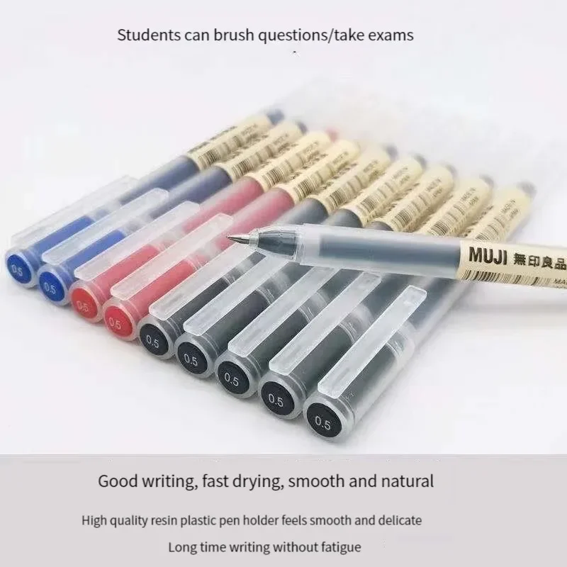 6/8 Buah/Set Pena Gel MUJIs Hi - Gel Ink Pen Set ulasan dan harga