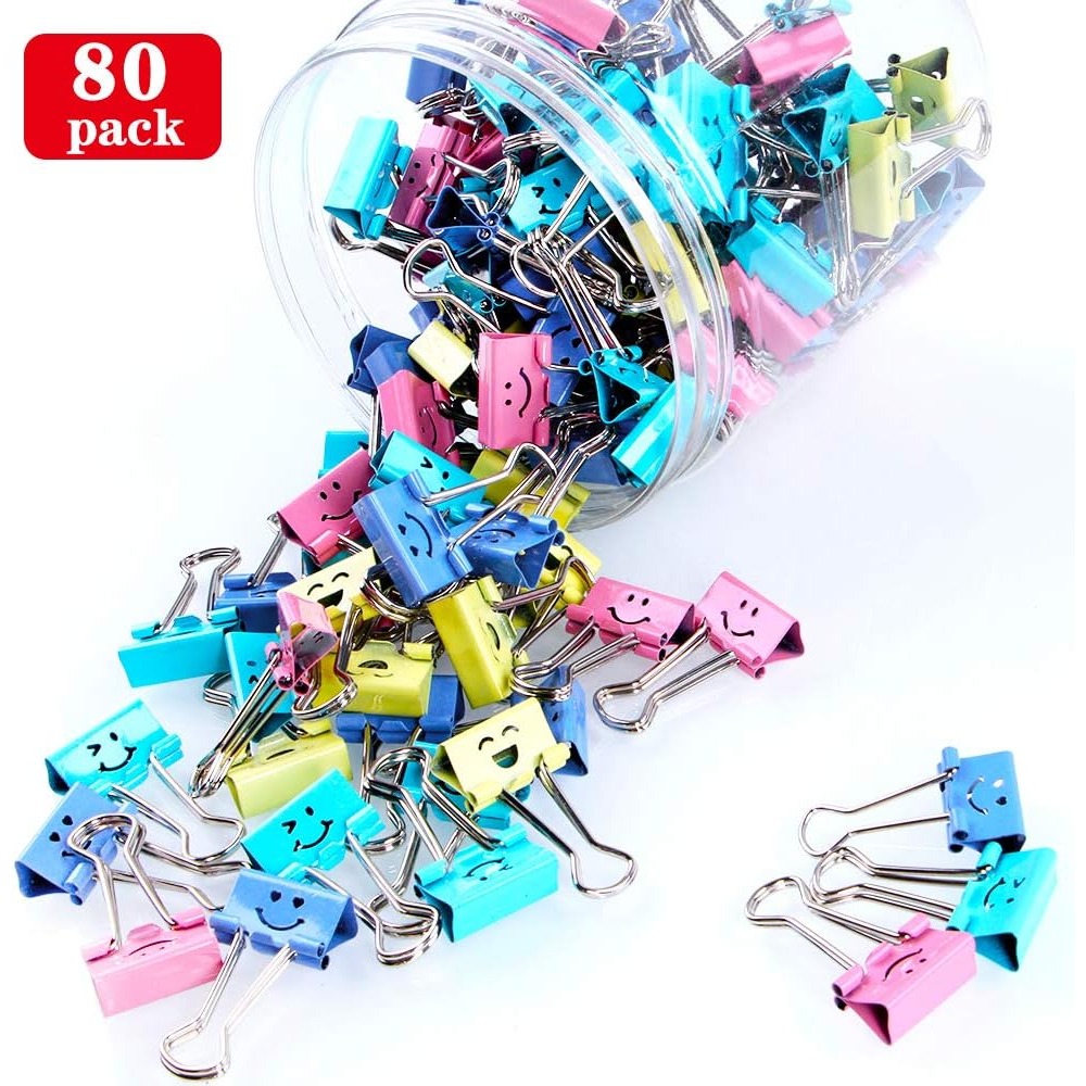 80 Buah Klip Binder Beraneka R - Binder Clip Assorted ulasan dan harga