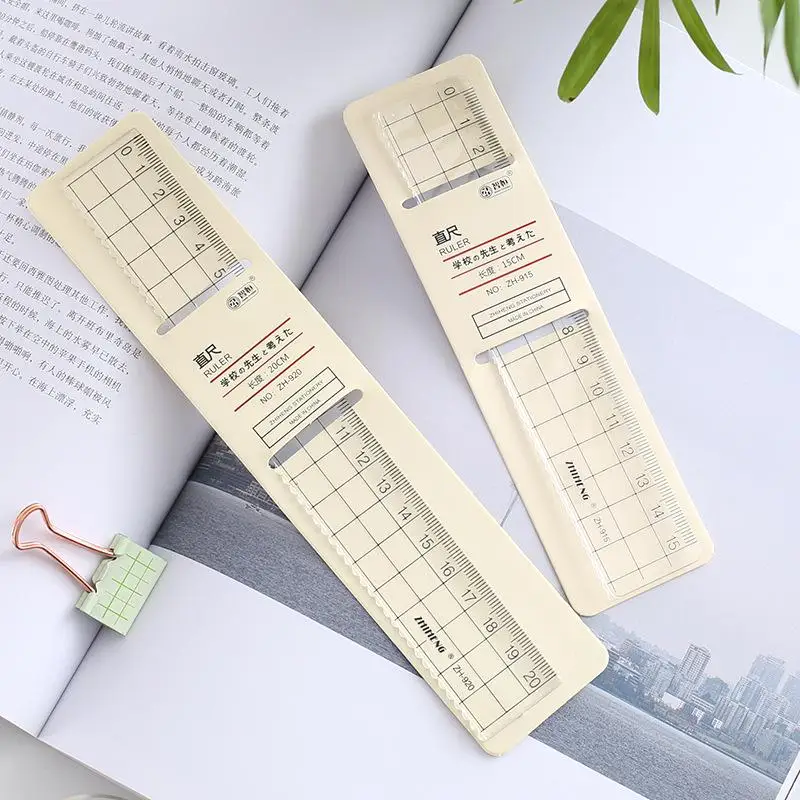 1 buah Simple15cm 18cm 20cm tr - Ruler Set Transparent ulasan dan harga