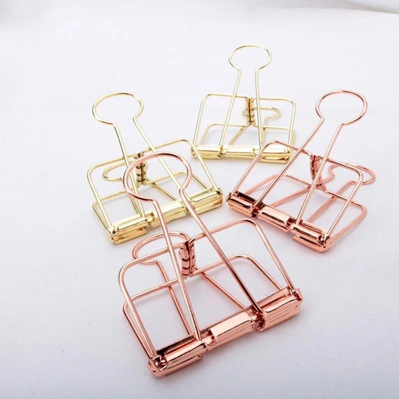5 Buah Klip Binder Logam Rose  - Binder Clip Assorted ulasan dan harga