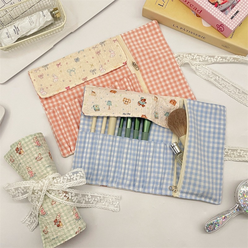 Tas Pensil Gulung Bermotif Kar - Pen Pouch Roll ulasan dan harga