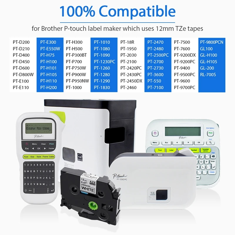 12mm Kompatibel untuk Brother  - Label Printer Tape ulasan dan harga